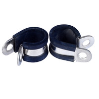 Pinces à tuyau réglables en acier inoxydable Collier de serrage pour câble robuste avec collier de serrage doublé de caoutchouc EPDM en plastique Système de mesure métrique