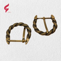 Ceinture Lihui en zinc vintage avec boucle à ardillon personnalisée en forme de serpent, logo, vente en gros pour femmes et hommes, fabriquée en Chine, Fujian