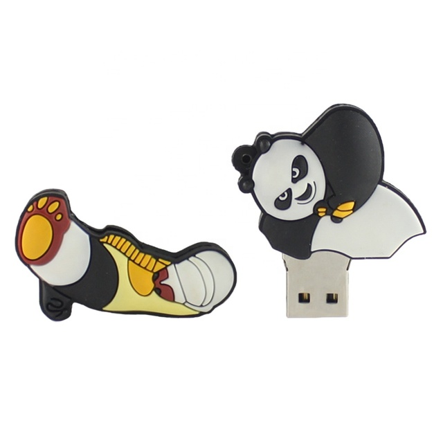 Rich in Style Cartoon Kung Fu Xiong Shape 16GB  32GB 64GB 128GB USB 3.0 Movie Character USB Flash Drives