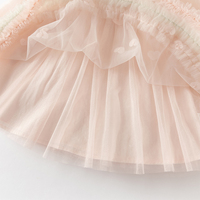 Robe de princesse en maille pour filles DB1261889 DAVE BELLA, nouvelle collection printemps, tenue pour bébé et enfant, robe rose douce