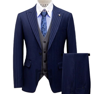 MS043 Costume de cérémonie pour <span class=keywords><strong>homme</strong></span>, style tendance, costume de marié, costume de témoin, <span class=keywords><strong>ensemble</strong></span> <span class=keywords><strong>trois</strong></span> pièces - Product Image 1