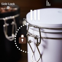 Boîte de conserve hermétique de qualité alimentaire pour noix, grains de café, avec valve de dégazage