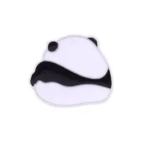 Оптовая продажа, новый дизайн, заколка на лацкан, милая панда, металлический значок, Индивидуальные Заколки для шляпы