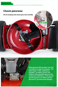 Cortadora de Césped Autopropulsada de Gasolina de 20 Pulgadas y 4 Tiempos de Alta Productividad con Diseño Portátil para Uso Doméstico - Product Image 3