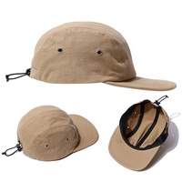 Gorras de Béisbol de Algodón de 4 Paneles con Logotipo Personalizado Bordado, Color Sólido Simple, con Cordón Ajustable para Deportes al Aire Libre para Hombre