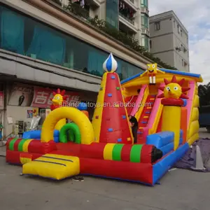 2025 ngoài trời leo lên trượt Inflatable công viên giải trí khổng lồ vui vẻ thành phố trẻ em lớn nhất Inflatable sân chơi trong nhà để bán - Product Image 1