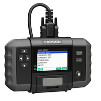 TOPDON BT600 Testeur de Batterie Professionnel avec Technologie de Test de Conductivité Mesure de l'État de Santé de la Batterie de Voiture avec Imprimante