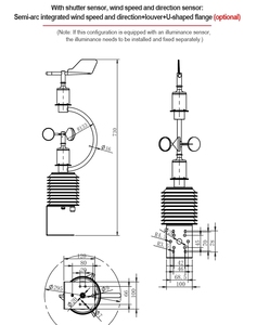 <span class=keywords><strong>Station</strong></span> météo portable automatique à précision complète avec température extérieure, humidité, CO2, NO2, SO2 intégrés, OEM personnalisé - Product Image 5