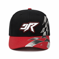 Casquette de baseball unisexe en sergé de coton à 6 panneaux, avec logo brodé en 3D, visière incurvée, imprimé léopard, réglable, pour le soleil et le sport, style course automobile