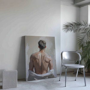 Peinture décorative HD sur toile encadrée Homme Musclé, Art mural pour chambre à coucher, Peinture à l'huile, Décoration murale intérieure, Chambre d'homme - Product Image 4