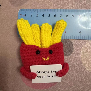 Jn Hot Bán Đồ Chơi 2025 Hỗ Trợ Cảm Xúc Khoai Tây May & Dệt Đồ Chơi Với Tích cực Thông Điệp Crochet Keychain Crochet Đồ Chơi - Product Image 4