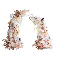 Arche de mariage en forme de bois de cerf, art floral de style européen, fleurs artificielles pour hôtel, fête d'anniversaire, demande en mariage, cérémonie
