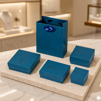 Individuell Bedruckte Zweiteilige Starre Schmuck-Geschenkboxen mit Deckel für Armband und Halskette Einzel- und Großhandelsverpackung