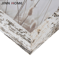 Cadre photo rectangulaire rustique en MDF blanc vieilli 6x8 pouces, style shabby chic, pour la décoration intérieure (vente en gros)