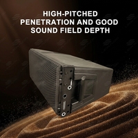 Sistema de Sonido Line Array Activo de 10 Pulgadas, 2200W RMS, 137dB SPL, Cobertura de 110 Grados, Altavoz de Neodimio para Eventos al Aire Libre y Estadios