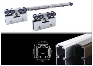 Mềm đóng cửa kính trượt con lăn cửa cho kính trượt cửa - Product Image 2