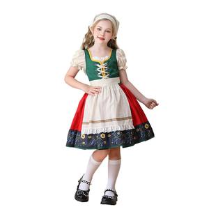 Costume de cosplay de fille de la campagne bavaroise traditionnelle d'Halloween, Oktoberfest, Sweetie Inga, robe de demoiselle d'honneur, RKHC-007 - Product Image 5