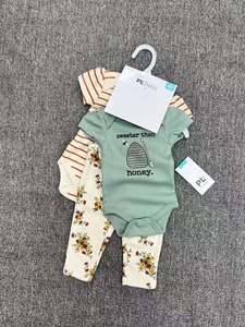 All'ingrosso <span class=keywords><strong>abbigliamento</strong></span> <span class=keywords><strong>estivo</strong></span> per bambini set 100% cotone per 9-12 mesi-nuovo arrivo - Product Image 4