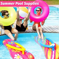 Nouvelles pantoufles gonflables en PVC durables personnalisables valve flottante pour la saison de natation-tapis flottant décontracté pour enfants adultes plage