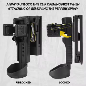 ซองใส่สเปรย์พริกแบบ Molle สำหรับล่าสัตว์ ปลดเร็ว ป้องกันหมี ล็อคได้ พร้อมคลิปหนีบเข็มขัด - Product Image 3