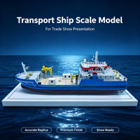 Maquette de navire de transport offshore pour hall d'exposition et vitrine de salon professionnel