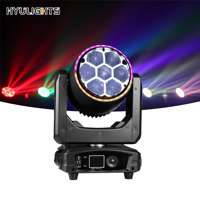 Foco móvil LED RGBW Bee-Eye 7x40W con zoom DMX512 para discoteca, DJ, club, escenario, bodas, espectáculos en vivo e iluminación de actuaciones