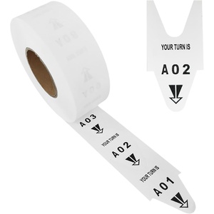 Biglietti Numerati 5 Rotoli a 2 Cifre per Sistema di Chiamata Code Turn-<span class=keywords><strong>O</strong></span>-Matic per Distributore di Biglietti K-T - Product Image 4