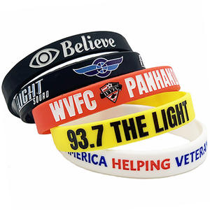 לוגו מותאם אישית דיו סיליקון צמיד הדפסה צבעוני סיליקון גומי צמיד לא מינימום כדורגל סיליקון - Product Image 2