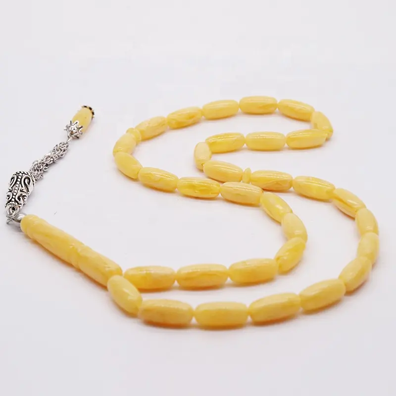 Diezi — perles pour prière musulmane, chapelet d'ambre, floral, fait à la main, 33 perles, tasbih, vente en gros