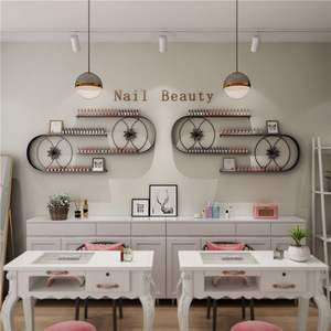 Nuevo Estante de Exhibición de Esmaltes de Uñas 2026, Soporte de Hierro para Esmaltes, Estante Cosmético de Pared, Estante en Forma de U para Salón de Uñas - Product Image 5