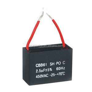 Nhựa 250V quạt tụ 8UF <span class=keywords><strong>10uF</strong></span> Máy phát điện cbb61 tụ - Product Image 3