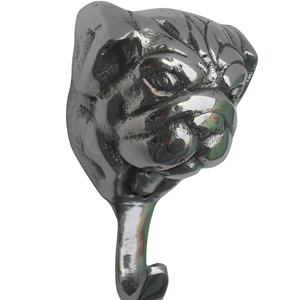 Crochet mural en aluminium pour chien taureau Robe Figurine sur le thème des animaux Crochet mural en métal Technique de coulée - Product Image 1