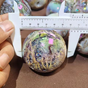 Esfera de Cristal de Esferalita Aura al por Mayor, Bola Decorativa Pulida de Feng Shui para el Hogar, Oficina y Regalo de Pascua - Product Image 5