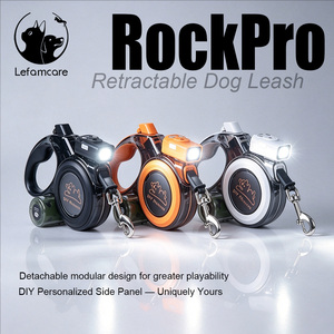 Correa Multifuncional 5 en 1 <span class=keywords><strong>para</strong></span> <span class=keywords><strong>Perros</strong></span> de hasta 16 pies con LED <span class=keywords><strong>y</strong></span> Recargable por USB, Silbato Electrónico <span class=keywords><strong>y</strong></span> Bolsa <span class=keywords><strong>para</strong></span> Excrementos <span class=keywords><strong>para</strong></span> <span class=keywords><strong>Perros</strong></span> <span class=keywords><strong>Grandes</strong></span> de hasta 50 kg - Product Image 4