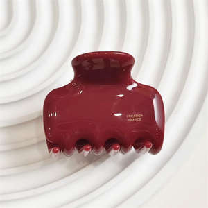 Jepit Rambut Mewah Yuxi Custom 4mm Tebal Tepi Bulat Imut Ukuran Mini Jepit Rambut Kotak Model Shark dari Asetat untuk Dekorasi Rambut Sehari-hari - Product Image 5