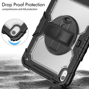 Housse transparente pour <span class=keywords><strong>iPad</strong></span> <span class=keywords><strong>10</strong></span><span class=keywords><strong>ème</strong></span> <span class=keywords><strong>génération</strong></span> <span class=keywords><strong>10</strong></span>.9 pouces antichoc intégré bandoulière rotatif béquille protecteur d'écran - Product Image 2