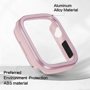 แฟชั่นหรูหราอลูมิเนียมอัลลอยด์สำหรับแอปเปิ้ลวอทช์อัลตร้า 3 ซีรีส์ 11/10/9/8/<span class=keywords><strong>7</strong></span>/SE 49 มม.46 มม.42 มม.45 มม.41 มม.ป้องกันกรณีกันชน - Product Image 5