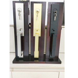 مقبض قفل أمامي رئيسي بأسطوانة واحدة من سبائك الزنك الثقيلة أسود غير لامع مقبض قفل باب أمامي مقبض قفل واجب - Product Image 5