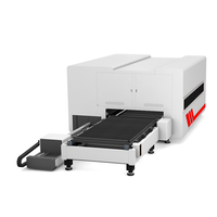 Mesin Pemotong Laser Fiber Raycus Terpopuler, Mesin Pemotong Laser Tertutup dengan Jet Air, untuk Plat Logam dan Pipa 2040/2060