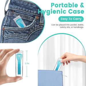 <span class=keywords><strong>Fil</strong></span> <span class=keywords><strong>dentaire</strong></span> en nylon bleu/vert pour le nettoyage des dents avec appareils orthodontiques, bridges, implants et dispositifs orthodontiques - Product Image 1