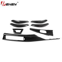 10pc véritable carbone sec humide pour BMW 3 4 série F30 F32 F34 F80 F82 F83 pièces intérieures en Fiber de carbone véritable tableau de bord couverture décorative