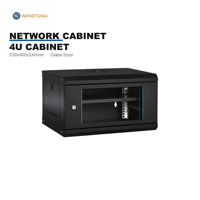 Armoire de serveur réseau à porte vitrée pour réseaux de bureau, conforme CE RoHS SGS REACH
