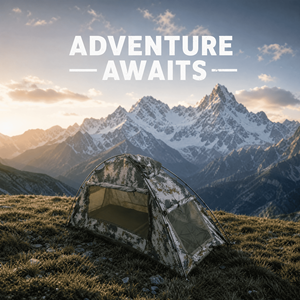 Sac à dos de randonnée professionnel imperméable et coupe-vent, camouflage numérique, ouverture automatique rapide, idéal pour les trois saisons - Product Image 2
