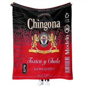 Manta Chingona de Venta caliente Manta de diseñador impresa personalizada - Product Image 5