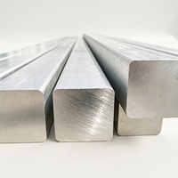 Barre en aluminium, prix au kg, 6061, 65 mm x 65 mm, carrée, tréfilée, pour cloisons souples