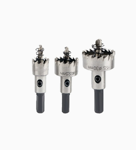 Jeu de scies cloches en acier rapide à pointe carbure pour perçage de tuyaux, 15, 22,5, 30 mm métriques - Product Image 1