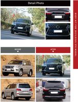 Conversion de voiture XLstyling ANCIEN À NOUVEAU KIT DE CARROSSERIE AUTO POUR LEXUS LX570 2008-2020 MISE À NIVEAU VERS LX570 2021 modèle
