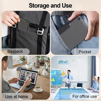 Keyboard Lipat BT Portabel Nirkabel Isi Ulang untuk iPad iPhone Android Tablet Laptop PC Perjalanan Kantor
