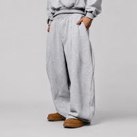 Pantaloni da Jogging Personalizzati con Ricamo, Stile Vintage Oversize, Design a Pannelli Curvi, Streetwear