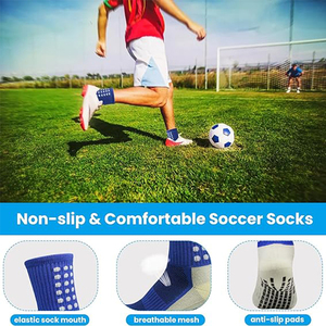 Calcetines <span class=keywords><strong>de</strong></span> Fútbol Transpirables con Logotipo Personalizado <span class=keywords><strong>de</strong></span> Fábrica, Calcetines Deportivos Antideslizantes <span class=keywords><strong>de</strong></span> Compresión - Product Image 5